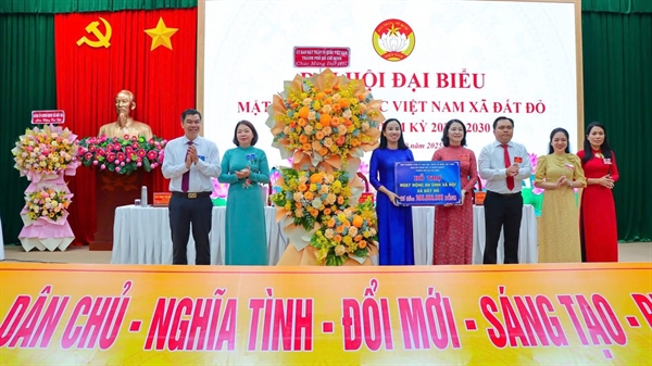 Xã Đất Đỏ: Đại hội đại biểu MTTQ Việt Nam xã lần thứ I, nhiệm kỳ 2025 ...